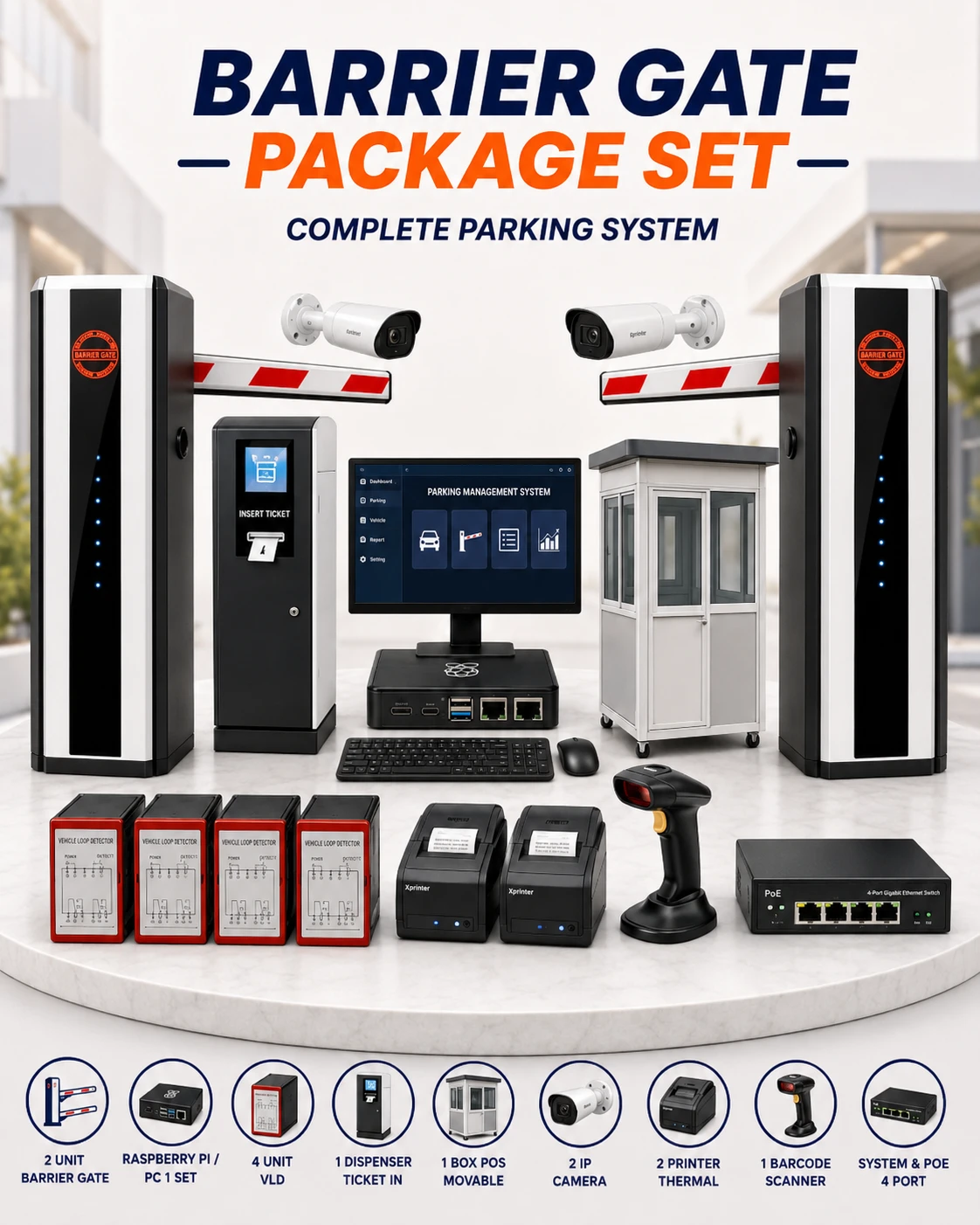 Paket 4 Barrier Gate